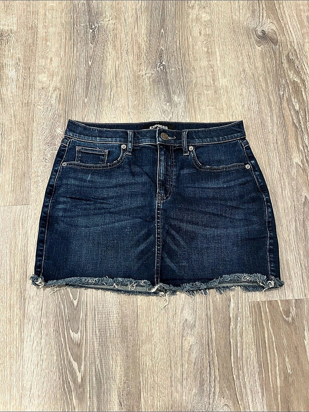 EUC Express Denim Jean Skirt Size 6